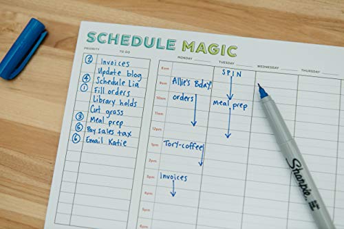 Weekly Schedule Magic Notepad – Makit Takit
