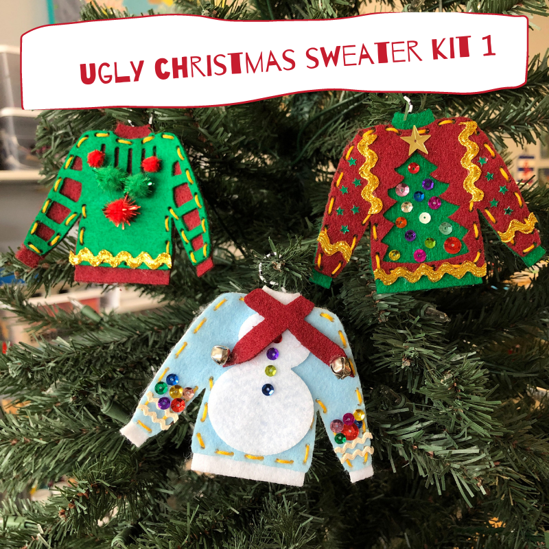 Ugly christmas sweater decorating kit hotsell