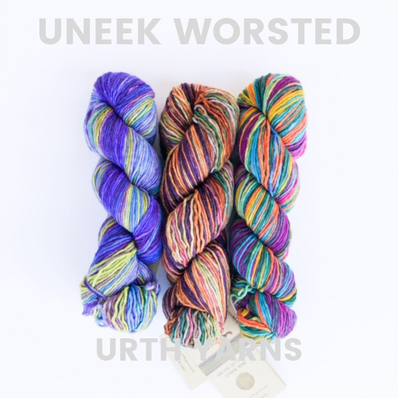 Urth Yarns Uneek Worsted Self Striping Yarn - 4019